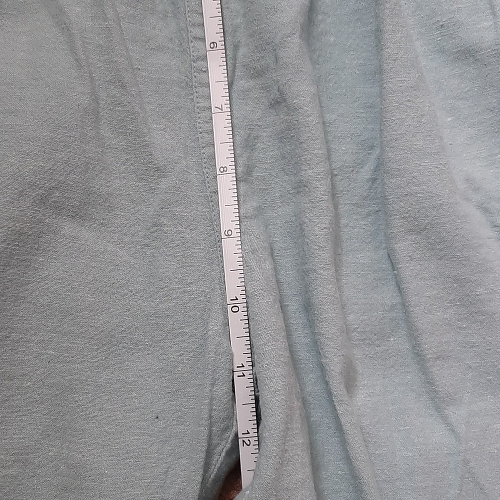 PATAGONIA GREEN-BLUE WOMEN'S ISLAND HEMP BEACH PANTS (M) - Picture 7 of 10